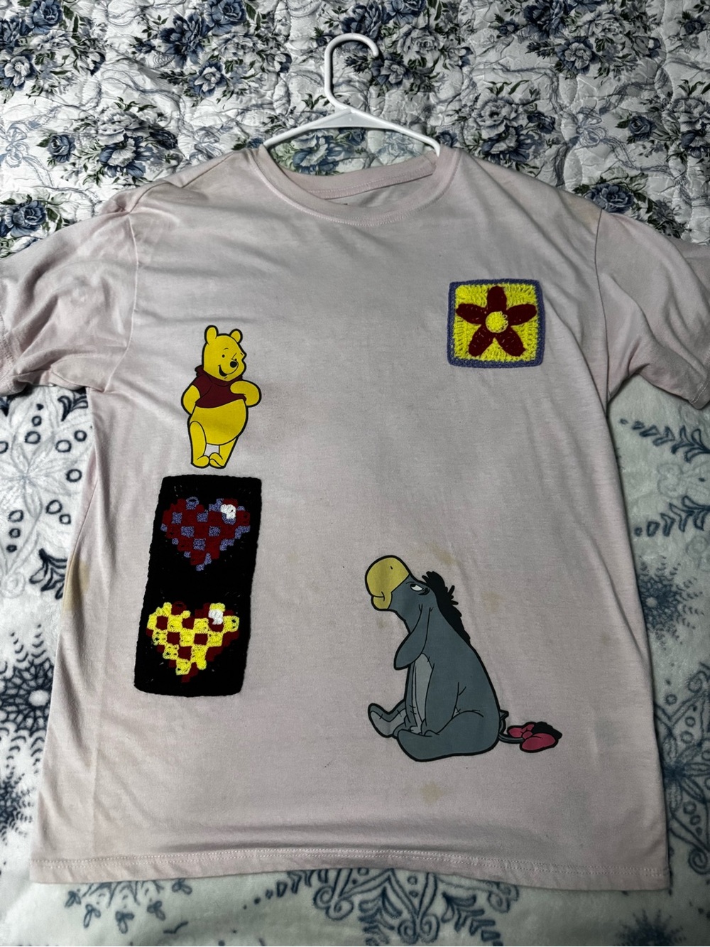 Disney Winnie the Pooh Light Pink Graphic Tee Sz Xs
